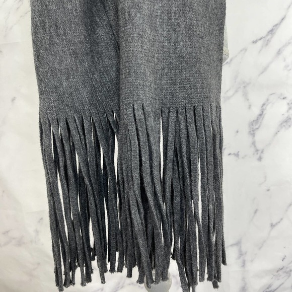 Lucky Brand | Dark Grey Solid Brushed Scarf - Picture 9 of 11